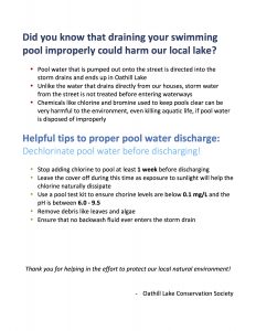 Pool Water Disposal